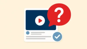 Question bubble over a video card about purchasing YouTube views on BoostMe.com