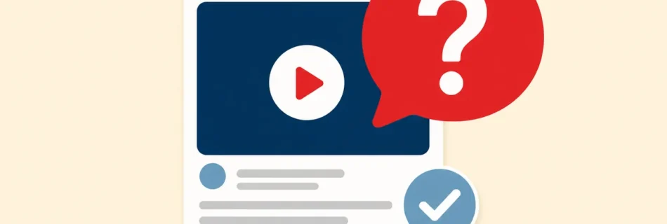 Question bubble over a video card about purchasing YouTube views on BoostMe.com